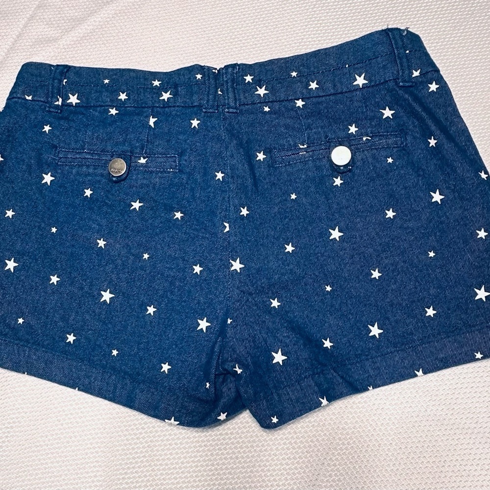 Harper Blue Jean Shorts with Tailored Fit - Picture 2 of 5